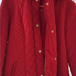 Quilted Red Women's Jacket
